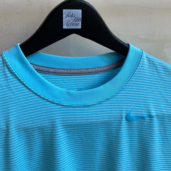 Nike dry fit sky blue stripe dry-fit tee - Picture 2 of 3